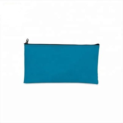 Sacchetti di banca con cerniera durevole realizzati in pelle PVC materiale PU trasparente vinile stratificato impermeabile Dimensioni personalizzate con stampa del logo