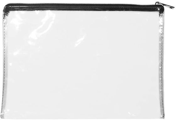 Borse bancarie con cerniera in PVC trasparente durevole 12x87 pollici Opzioni di stampa e progettazione del logo personalizzato