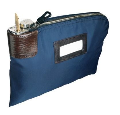 ODM OEM Canvas 11X6inch sacchetti di deposito con cerniera con 2 chiavi Canvas chiusura cerniera sacchetto di deposito con PVC tasca con 2 chiavi cerniera sacchetti di deposito