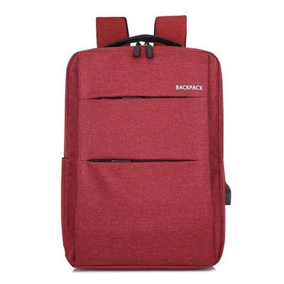 Zaino impermeabile di nylon facoltativo del computer portatile di 4 colori con il caricatore di USB