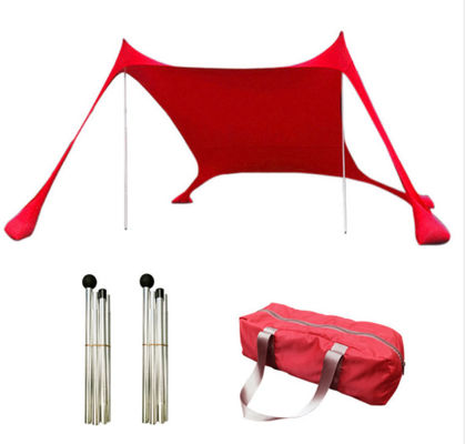 Tenda parasole da spiaggia a prova di raggi ultravioletti, approvata ROSH, dimensioni 4 x 4 m