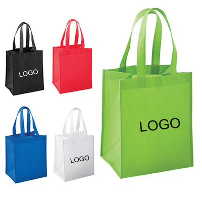La borsa riciclata di Tote Non Woven Fabric Shopping ha personalizzato riutilizzabile con il logo