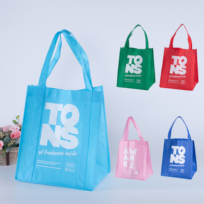La borsa riciclata di Tote Non Woven Fabric Shopping ha personalizzato riutilizzabile con il logo