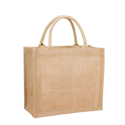 Rivestimento del PE di Tote Bags della drogheria di acquisto della iuta della tela da imballaggio della laminazione riutilizzabile