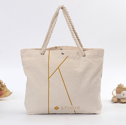 Borsa di drogheria naturale piana di compera del cotone Tote Bag promozionale
