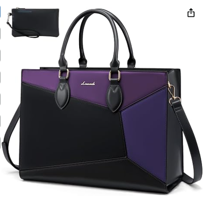 Borsa per laptop da donna da 15,6 pollici, borsa tote impermeabile per laptop da donna, borsa da lavoro professionale da donna con portabicchieri, grande borsa per laptop, valigetta per computer, borsa da ufficio per insegnanti